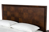 Shane Modern Acacia & Brass Bed