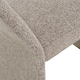 Sheena Modern Tan Fabric + Brass Dining Chair