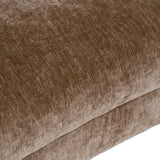 Sheth Modern Brown Fabric Curved Sectional Sofa
