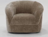 Sheth Modern Brown Fabric Accent Chair