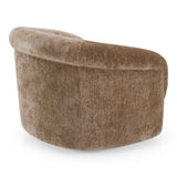 Sheth Modern Brown Fabric Accent Chair
