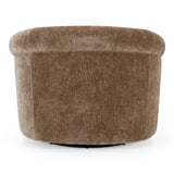 Sheth Modern Brown Fabric Accent Chair