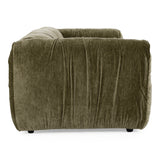 Siegal Modern Olive Green Fabric Sofa