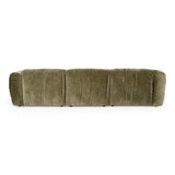 Siegal Modern Olive Green Fabric Sofa
