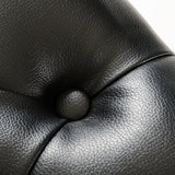 Silvie Modern Black Leatherette Dining Chair