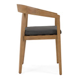 Sintra Outdoor Grey Olefin + Eucalyptus Dining Chair