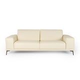 Soho Italian Ivory Leather Sofa