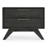 Soria Modern Grey Wash Nightstand