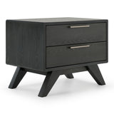 Yolonda + Soria Modern Dark Teal Fabric + Grey Wash 4-Piece Bedroom Set