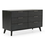 Yolonda + Soria Modern Dark Teal Fabric + Grey Wash 4-Piece Bedroom Set