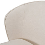 Souza Modern Beige Fabric Swivel Dining Chair