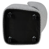 Souza Modern Grey Fabric Swivel Dining Chair