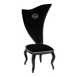 Sovereign Transitional Black Fabric Chair (Set of 2)