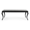 Sovereign Transitional Black Crocodile Dining Table with Black Gloss Legs