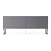 Splendor Grey High Gloss Slatted Buffet