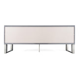 Splendor Grey High Gloss Slatted Buffet