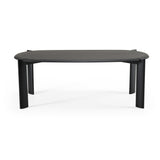 Steven Modern Black Oval Dining Table