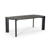 Steven Modern Black Oval Dining Table