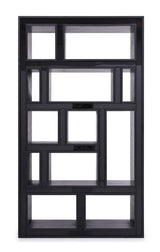  Mielcasa | Black Modrest Suffolk Contemporary Black Ash Bookcase | SKU VGVCBF-003-7 | MPN: 77425 | Free Delivery & Free Return