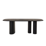 Summit Modern 87" Black Ash Dining Table