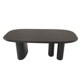 Summit Modern 87" Black Ash Dining Table
