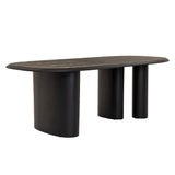 Summit Modern 87" Black Ash Dining Table