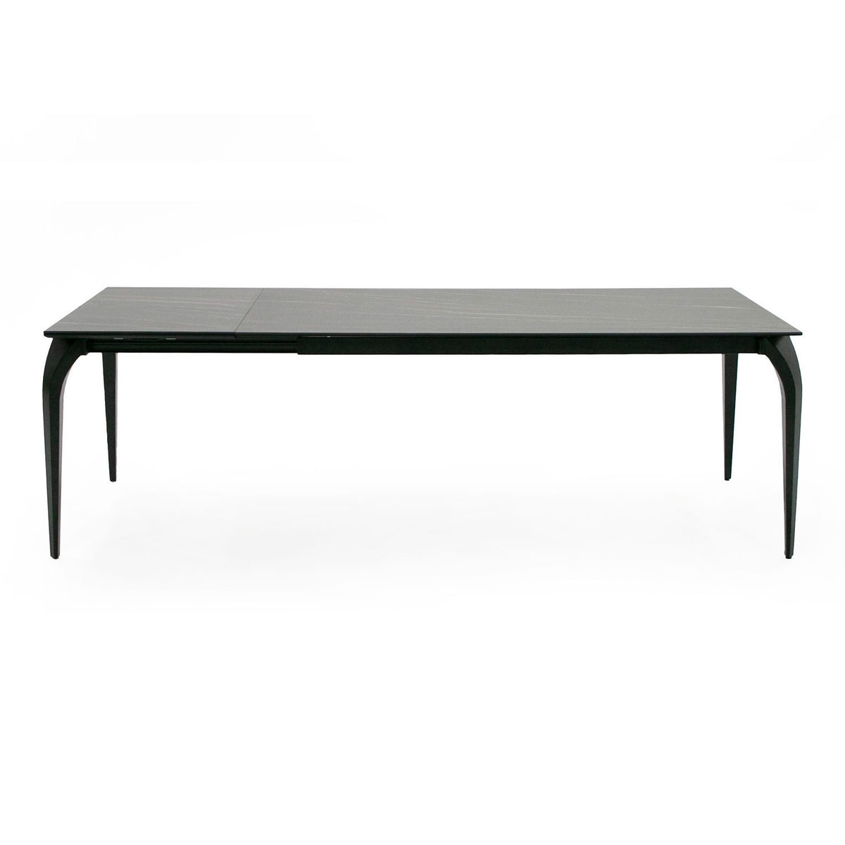 Suri Modern Black Ceramic Extendable 71"/94.5" Dining Table