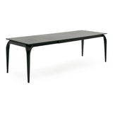 Suri Modern Black Ceramic Extendable 71"/94.5" Dining Table