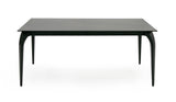 Suri Modern Black Ceramic Extendable 71"/94.5" Dining Table