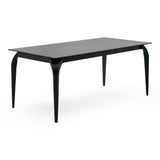 Suri Modern Black Ceramic Extendable 71"/94.5" Dining Table