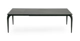 Suri Modern Black Ceramic Extendable 71"/94.5" Dining Table