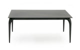 Suri Modern Black Ceramic Extendable 71"/94.5" Dining Table