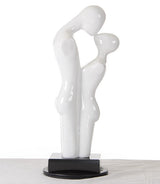 Love Modern White Polyresin Sculpture