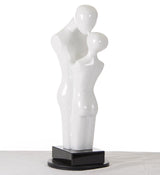 Love Modern White Polyresin Sculpture