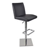 T-1068CN Modern Black Leatherette Adjustable Bar Stool