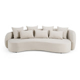 Tabarca Outdoor Beige Fabric 4 Seat Sofa