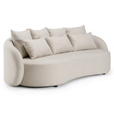 Tabarca Outdoor Beige Fabric 3 Seat Sofa