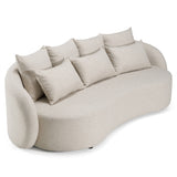 Tabarca Outdoor Beige Fabric 3 Seat Sofa