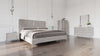 Queen Alexa Italian Modern Grey 4-Piece Bedroom Set