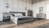 Enzo Italian Modern Grey Oak Chest