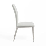 Taryn Modern White Dining Chair (Set of 2)