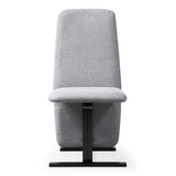 Tasha Modern Grey Linen + Brushed Gunmetal Dining Chair (Set of 2)