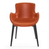 Tayla Modern Cognac Eco-Leather Dining Chair