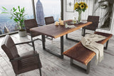 Taylor Large 87" Modern Live Edge Wood Dining Table