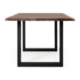 Taylor Modern 79" Live Edge Wood Dining Table