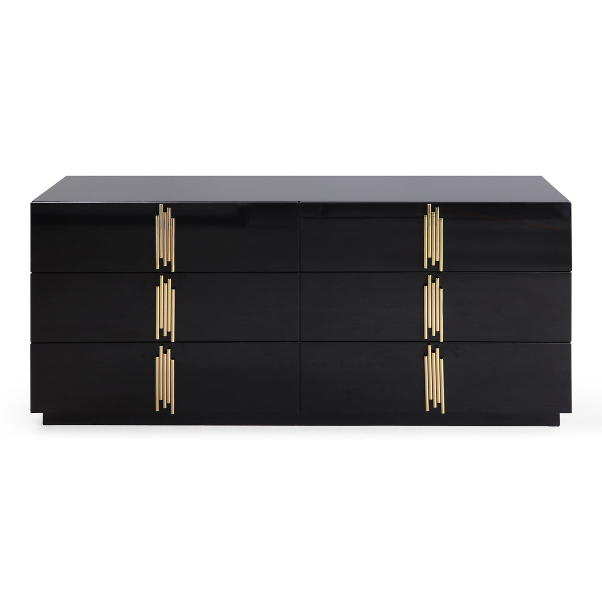Token Modern Black + Gold Wide Dresser