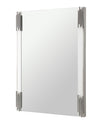 Token Modern White & Stainless Steel Mirror