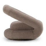 Tony Modern Brown Fabric Swivel Accent Chair