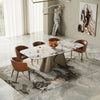 Paulsen Modern Ceramic + Brass Dining Table