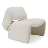 Tristan Modern Off White Fabric Accent Chair